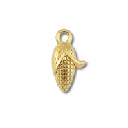 Stainless steel charms corn on the cob Gold