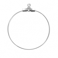 Stainless steel findings earrings charms Silver