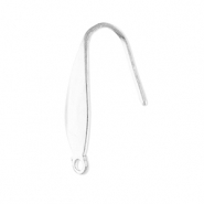 Stainless Steel findings earrings with loop Silver