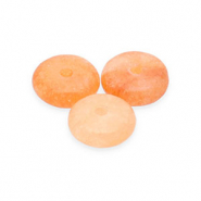 Natural stone beads Quartz rondelle Orange