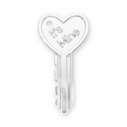 Statement charms key heart "It's mine" Silver