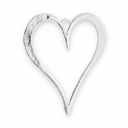 Statement charms heart Silver
