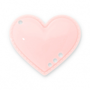 Statement charms heart Light Apricot Pink