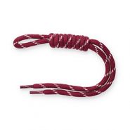 Keychain paracord Rust Red-White