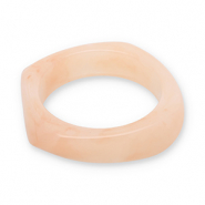 Bracelets bangle resin Light Peach
