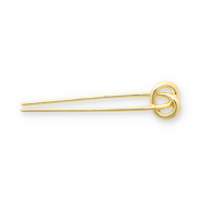 Hair accessories French hairpin knot Gold