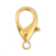 DQ European metal findings lobster clasp Gold (Nickelfree)
