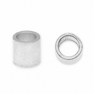 DQ European metal findings crimp bead tube Antique Silver (Nickelfree)