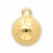 DQ European metal charms football Gold (Nickelfree)