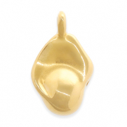 DQ European metal charms irregular Gold (Nickelfree)