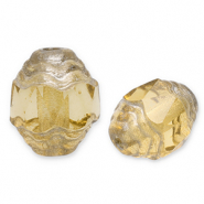 Czech Beads FPB oval 7x6mm Light Topaz