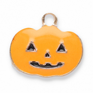 Metal charms pumpkin Orange-Gold