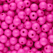8 mm acrylic beads shiny Magenta Pink