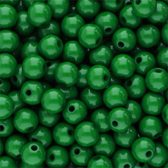 6 mm acrylic beads shiny Green
