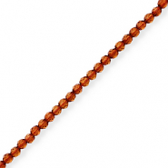 Top faceted beads Brown