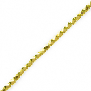 Top faceted beads Metallic Gold