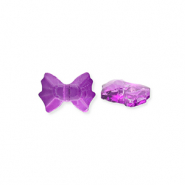 Fashion faceted beads bow Purple