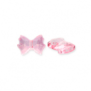 Fashion faceted beads bow Pink