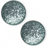 12 mm classic Polaris Elements cabochon Paipo Petrol Green