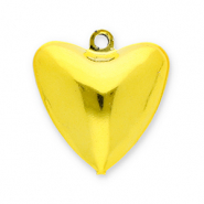 Metal charms bells heart Gold