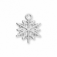 Metal charms snowflake Silver