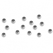 Stainless steel findings crimp bead 2.5mm Silver