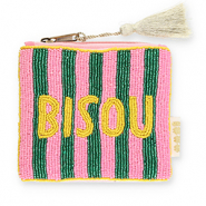BY31® Pouch "Bisou" Light Pink-Green-Yellow-Gold