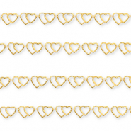 Stainless steel findings belcher chain hearts Gold
