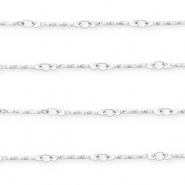 Stainless steel findings belcher chain rod Silver