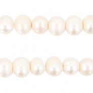 BQ Freshwater pearls round 5-6mm Ivory