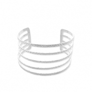 Stainless steel bracelets bangle Silver