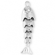 Stainless steel charms fish Silver