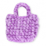 Handmade crocheted bags Purple