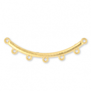 Stainless steel findings connector arch with 5 loops Gold