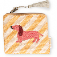 BY31® Pouch dachshund Off White-Yellow-Brown-Gold