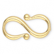 Stainless steel findings S-hook clasp Gold