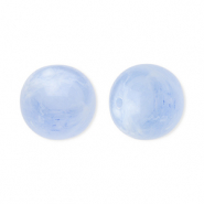 12 mm acrylic beads round Blue-Marble
