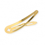 Metal findings hairclip with loop Gold
