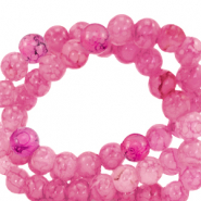 8 mm marbled glass beads Purple