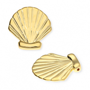 DQ® European metal charms shell Goud (Nikkelvrij)