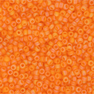 Miyuki seed beads 11/0 Matted Transparent Orange AB 11-0138FR