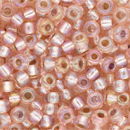 Miyuki seed beads 6/0 Silverlined Ab Light Blush Beige 6-1023