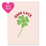 BY31® Jewellery cards "Good luck" Light Pink-Green-Rust Red