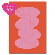 BY31® Jewellery cards oval Red-Light Pink