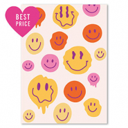 BY31® Jewelley cards smiley Off White-Orange-Yellow-Pink