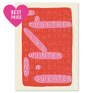 Jewellery cards "We go together..." Red-Pink-Off White