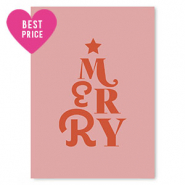 Jewellery cards "Merry" Pink-Red