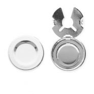 Eco-brass® metal button covers Silver
