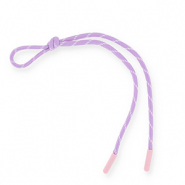 Keychain paracord Lilac-White-Light Pink