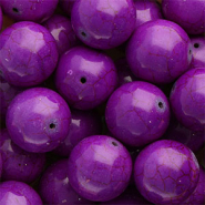 Beads Ceramic 20mm Aubergine Purple